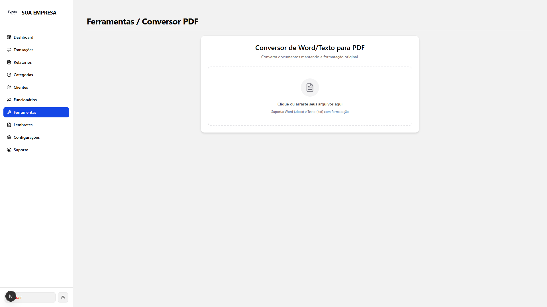 Fyndo Finance Tela 2